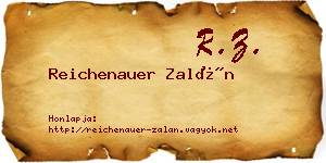 Reichenauer Zalán névjegykártya