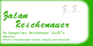 zalan reichenauer business card